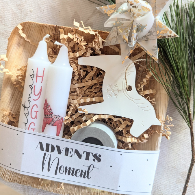 PRINT Druckvorlage PDF Banderole mit 5 Designs - Advent - A4 Printable PDF Datei zum selber drucken – Bild 2