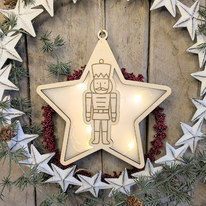 Lichtsterne Leuchtsterne 12 Designs Sterne zum beleuchten SVG Laser Datei Weihnachten Transparentpapier Leuchtdatei Weihnachtsdeko – Bild 5