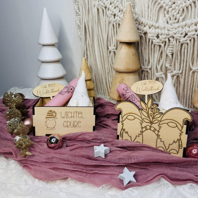 Wichtelbox Geschenkbox für Kleinigkeiten 3mm und 4mm Wichtel Wichtelgeschenk SVG Laser Datei Weihnachten Wichtelidee Geschenkidee wichtelig – Bild 27