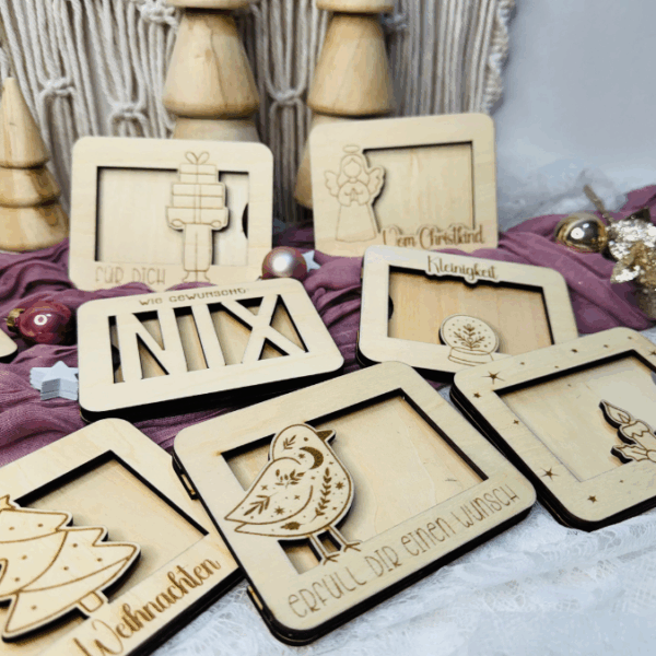 12 Designs Laserdatei Verpackung für Gutscheinkarten Gutscheine Geld Weihnachten Nikolaus Christkind Geldgeschenk Wunschgutschein SVG Datei – Bild 30