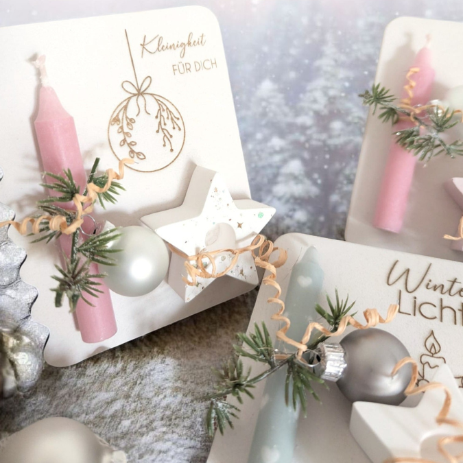 6 Designs Laserdatei Halter für Kerzen, Kerzenständer Geld Verpackung für Gutscheine Kleinigkeiten Weihnachten Nikolaus Christkind SVG Datei – Bild 32