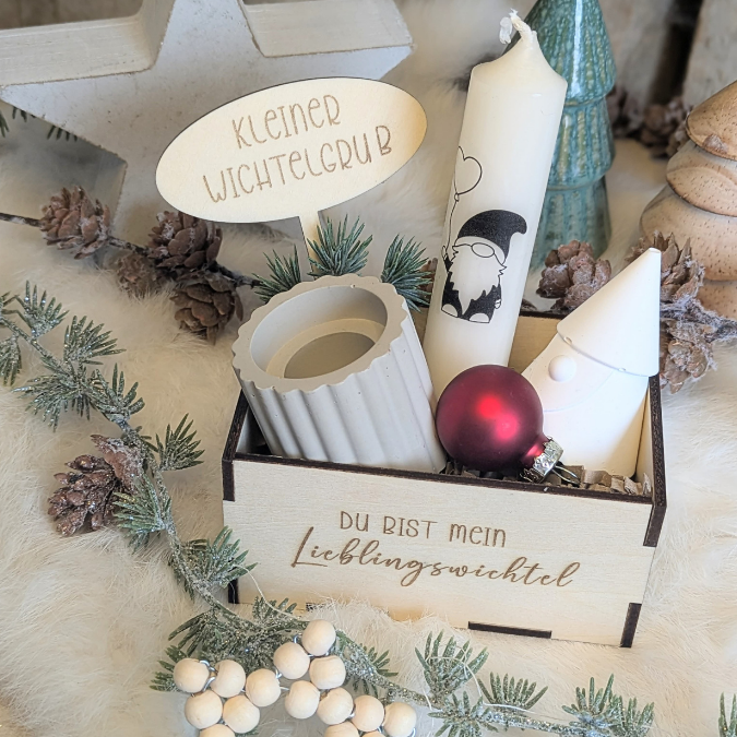 Wichtelbox Geschenkbox für Kleinigkeiten 3mm und 4mm Wichtel Wichtelgeschenk SVG Laser Datei Weihnachten Wichtelidee Geschenkidee wichtelig – Bild 30
