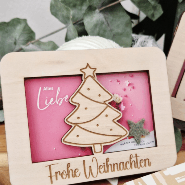 12 Designs Laserdatei Verpackung für Gutscheinkarten Gutscheine Geld Weihnachten Nikolaus Christkind Geldgeschenk Wunschgutschein SVG Datei – Bild 22