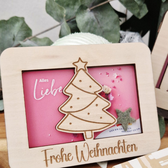 Laserdatei Verpackung für Gutscheinkarten Gutscheine 12 Designs Geld Weihnachten Nikolaus Christkind Geldgeschenk Wunschgutschein SVG Datei – Bild 22