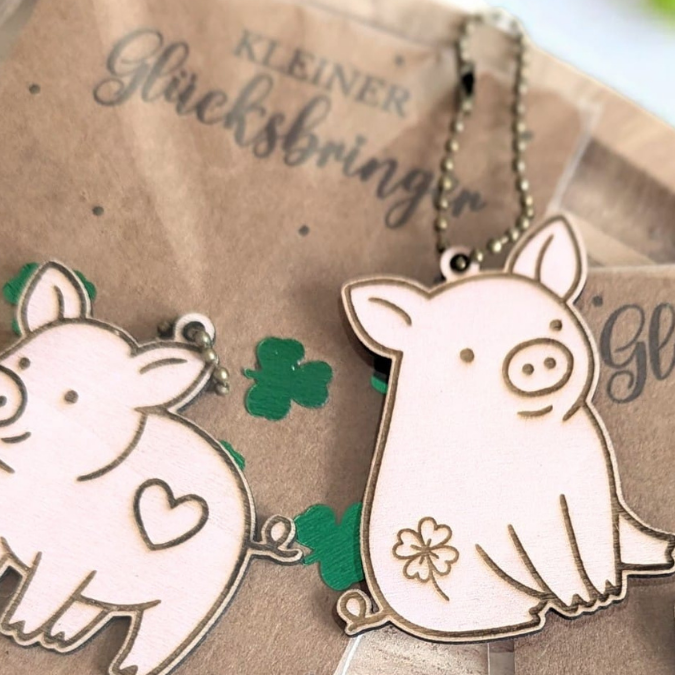 PRINT DRUCKVORLAGE PDF Verpackung Kleinigkeiten Geschenkkarte 2 Designs in der Tüte Glücksbringer Printable zum ausdrucken Glück to go Inlay – Bild 10