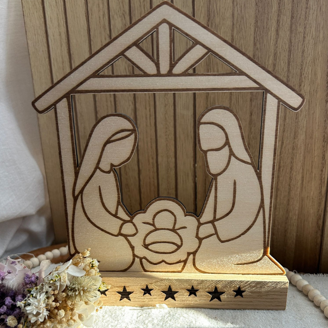 SVG Laserdatei für Klötzchen Klötzchenset Krippe Weihnachten Schriftzüge Schriftzug Krippenszene Heilige Nacht Winter SVG Datei – Bild 22