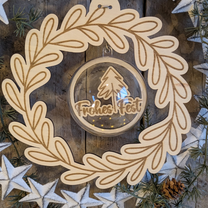 24 Acrylkugel Einleger 24 verschiedene Designs und 4 Außenkränze Inlay für Baumkugeln Christbaumkugeln Acrylkugeln zum aufhängen Laserdatei skalierbar – Bild 3