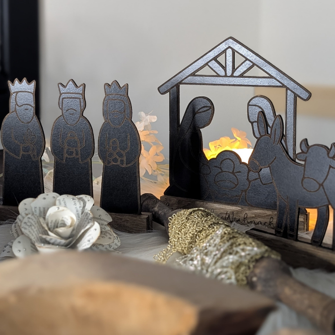 SVG Laserdatei für Klötzchen Klötzchenset Krippe Weihnachten Schriftzüge Schriftzug Krippenszene Heilige Nacht Winter SVG Datei – Bild 26
