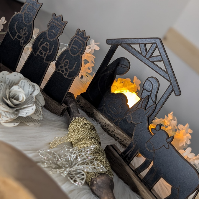 SVG Laserdatei für Klötzchen Klötzchenset Krippe Weihnachten Schriftzüge Schriftzug Krippenszene Heilige Nacht Winter SVG Datei – Bild 27