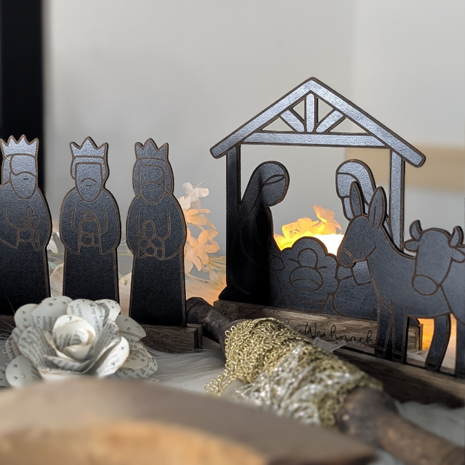 SVG Laserdatei für Klötzchen Klötzchenset Krippe Weihnachten Schriftzüge Schriftzug Krippenszene Heilige Nacht Winter SVG Datei – Bild 30