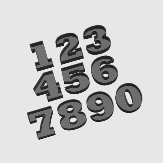 STL 3D Druck Datei Geburtstag Geburtstagszahlen skalierbar zum füllen mit Blumen Süßigkeiten Geld Deko Geburtstagstisch 3D-Druck Datei – Bild 2