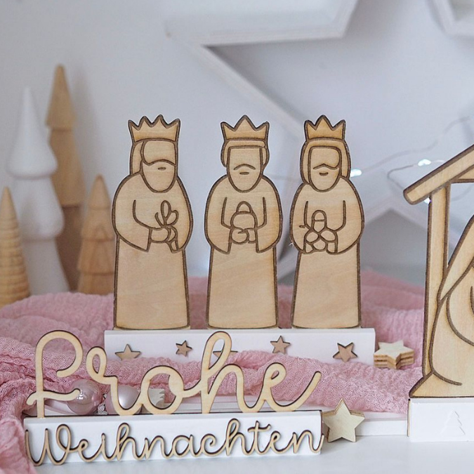 SVG Laserdatei für Klötzchen Klötzchenset Krippe Weihnachten Schriftzüge Schriftzug Krippenszene Heilige Nacht Winter SVG Datei – Bild 17