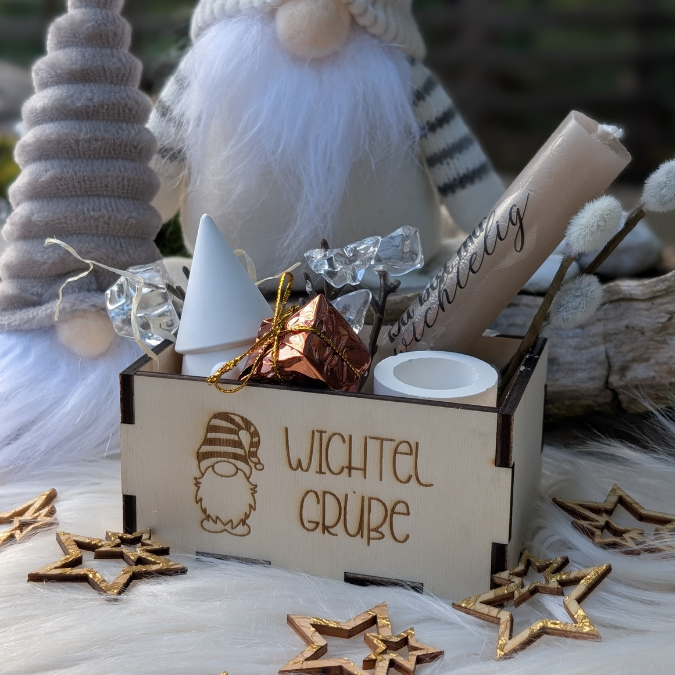 Wichtelbox Geschenkbox für Kleinigkeiten 3mm und 4mm Wichtel Wichtelgeschenk SVG Laser Datei Weihnachten Wichtelidee Geschenkidee wichtelig – Bild 25