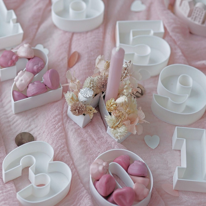 STL 3D Druck Datei Geburtstag Geburtstagszahlen skalierbar zum füllen mit Blumen Süßigkeiten Geld Deko Geburtstagstisch 3D-Druck Datei – Bild 5