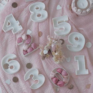 STL 3D Druck Datei Geburtstag Geburtstagszahlen skalierbar zum füllen mit Blumen Süßigkeiten Geld Deko Geburtstagstisch 3D-Druck Datei