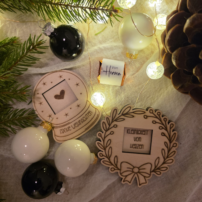 SVG Laserdatei 5 Designs Weihnachten Nikolaus Wichtel Halter für Küsschen Schokolade als Gastgeschenk kleines Mitbringsel SVG Datei – Bild 5