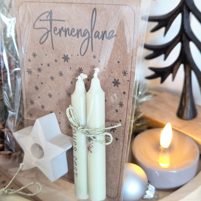 PRINT DRUCKVORLAGE PDF Verpackung Kleinigkeiten Geschenkkarte 2Designs Sternenglanz und kleiner Gruß vom Christkind Printable zum ausdrucken – Bild 6