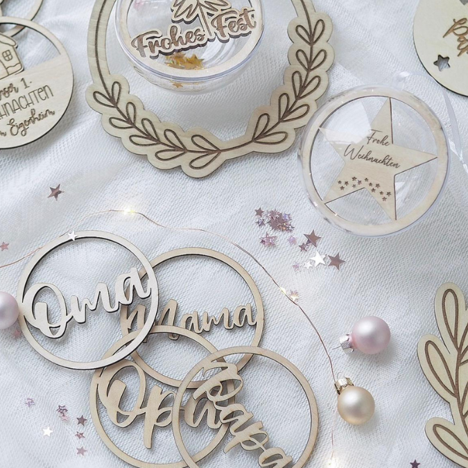 24 Acrylkugel Einleger 24 verschiedene Designs und 4 Außenkränze Inlay für Baumkugeln Christbaumkugeln Acrylkugeln zum aufhängen Laserdatei skalierbar – Bild 8