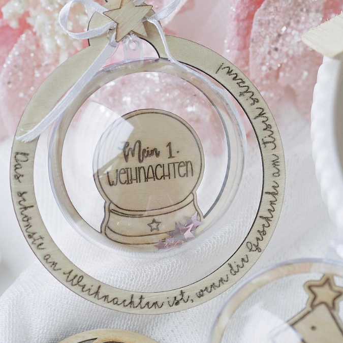24 Acrylkugel Einleger 24 verschiedene Designs und 4 Außenkränze Inlay für Baumkugeln Christbaumkugeln Acrylkugeln zum aufhängen Laserdatei skalierbar – Bild 11