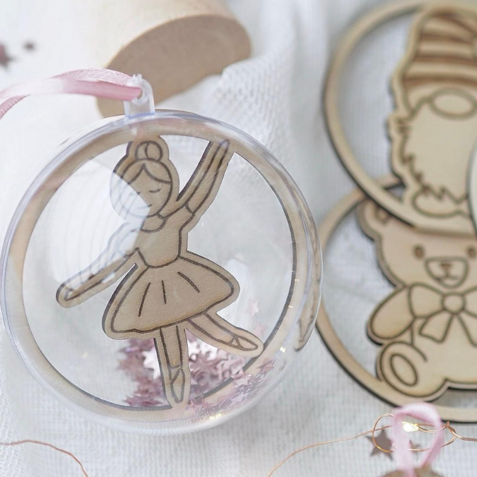 24 Acrylkugel Einleger 24 verschiedene Designs und 4 Außenkränze Inlay für Baumkugeln Christbaumkugeln Acrylkugeln zum aufhängen Laserdatei skalierbar – Bild 12