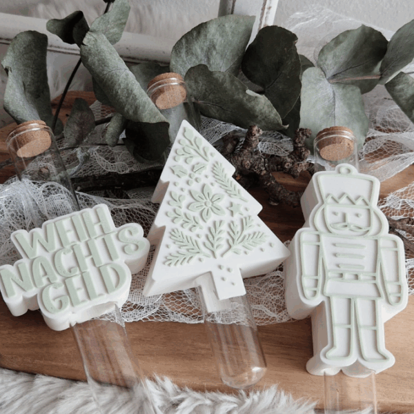 STL 3D Druck Datei 13 Designs in 3 Größen Weihnachten Aufschieber Wunscherfüller für Reagenzglas Geldgeschenk Winter 3D-Druck Gutscchein – Bild 14