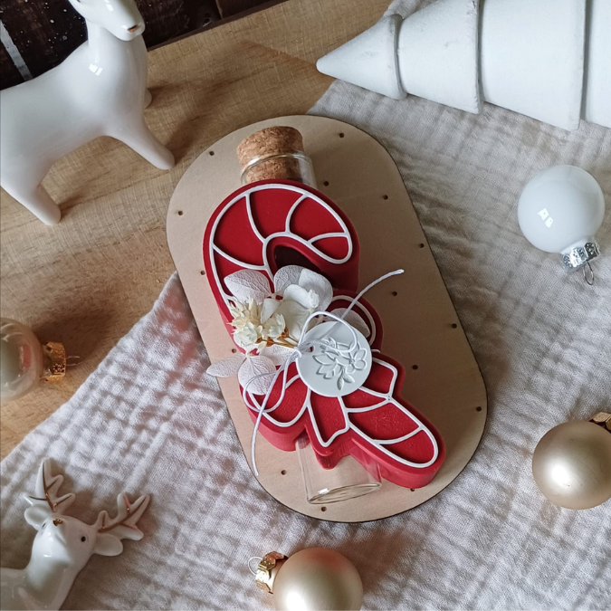 STL 3D Druck Datei 13 Designs in 3 Größen Weihnachten Aufschieber Wunscherfüller für Reagenzglas Geldgeschenk Winter 3D-Druck Gutscchein – Bild 18