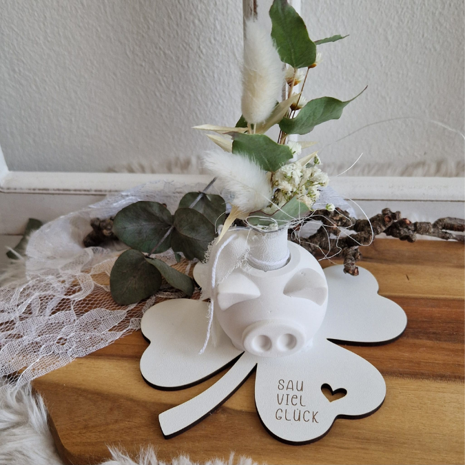 SVG Laserdatei Geschenkscheiben Glück Silvester Kleeblatt für Gießteile Kleinigkeiten Neujahr Jahreswechsel Mitbringsel Geschenkidee Datei – Bild 27