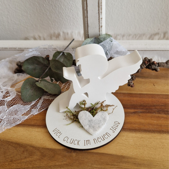 SVG Laserdatei Geschenkscheiben Glück Silvester Kleeblatt für Gießteile Kleinigkeiten Neujahr Jahreswechsel Mitbringsel Geschenkidee Datei – Bild 24