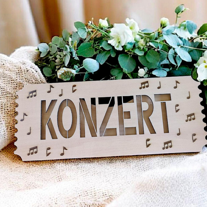 SVG Laser Datei Verpackung für Konzerttickets Tickets Konzertkarten Musik Festival Geschenkidee Weihnachtsgeschenk personalisierbar Konzert – Bild 11