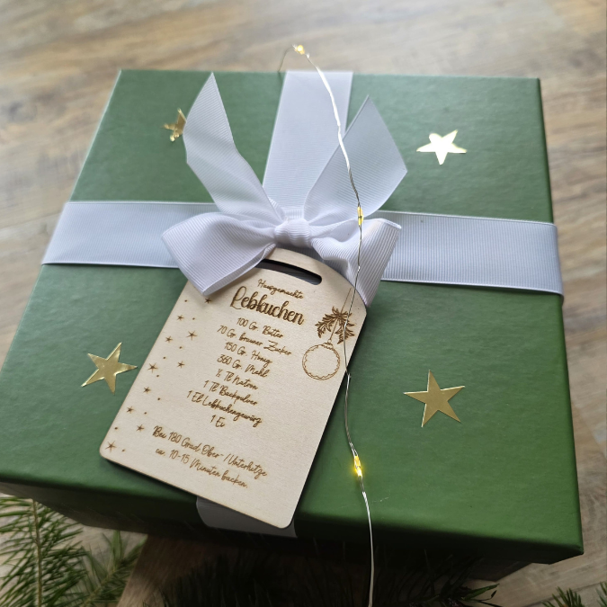 SVG Laserdatei 3 Designs Lebkuchenrezept Lebkuchen Brettchen Dekobrett Küchendeko Weihnachten kleines Mitbringsel SVG Datei Lebkuchenmann – Bild 11