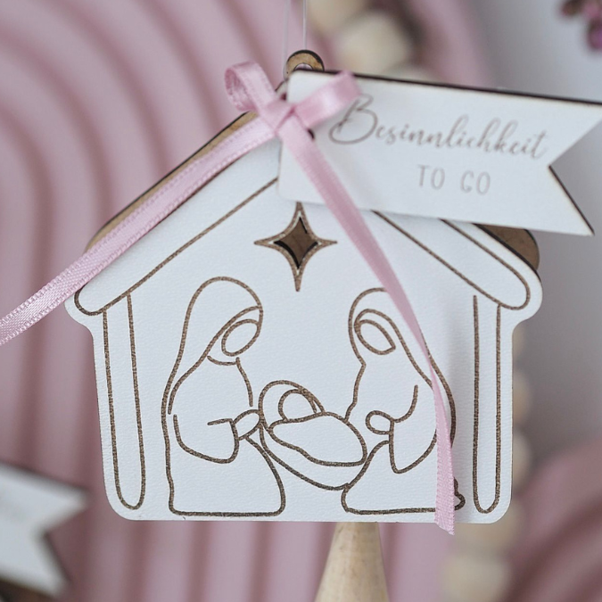 SVG Laserdatei Krippe to go Anhänger und füllbar mit Geld od Blumen Weihnachten kleines Mitbringsel SVG Datei Heilige Nacht Krippenszene – Bild 25