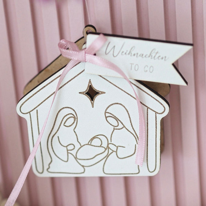 SVG Laserdatei Krippe to go Anhänger und füllbar mit Geld od Blumen Weihnachten kleines Mitbringsel SVG Datei Heilige Nacht Krippenszene – Bild 23