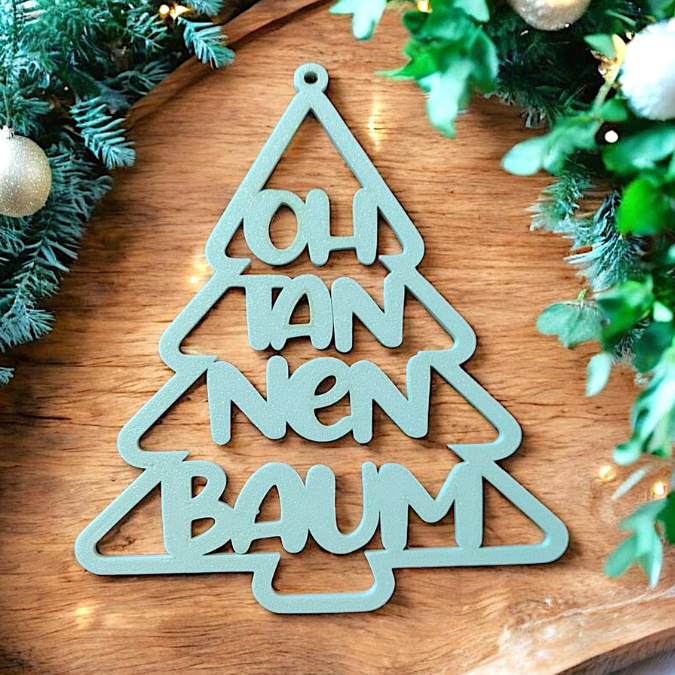 STL 3D Druck Datei Weihnachten 2er Set Kranz Kränze oh Tannenbaum Tanne Winter Weihnachten 3D-Datei 3D-Druck Vorlage – Bild 3