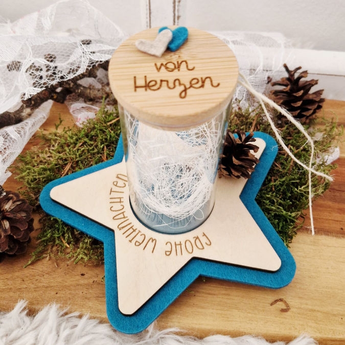 SVG Laserdatei 8 Designs LED Teelichthalter Sterne Kerzenständer Lichtdatei Stern Weihnachten Mitbringsel Skandi Scandichristmas SVG-Datei – Bild 12