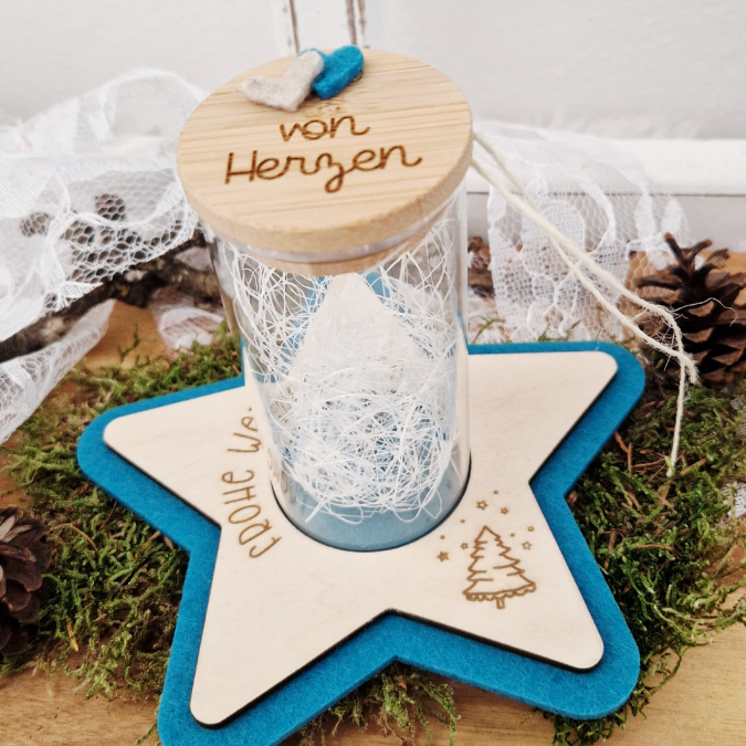 SVG Laserdatei 8 Designs LED Teelichthalter Sterne Kerzenständer Lichtdatei Stern Weihnachten Mitbringsel Skandi Scandichristmas SVG-Datei – Bild 13