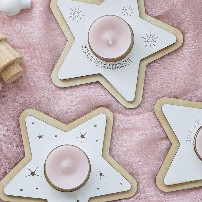 SVG Laserdatei 8 Designs LED Teelichthalter Sterne Kerzenständer Lichtdatei Stern Weihnachten Mitbringsel Skandi Scandichristmas SVG-Datei – Bild 14