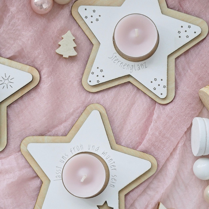 SVG Laserdatei 8 Designs LED Teelichthalter Sterne Kerzenständer Lichtdatei Stern Weihnachten Mitbringsel Skandi Scandichristmas SVG-Datei – Bild 15