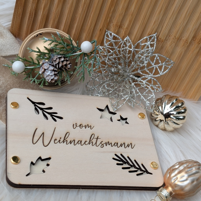 SVG Laserdatei Weihnachten Geldgeschenk Verpackung für Geld 10 Designs Gutscheinkarten SVG-Datei Weihnachtsgeld Skandi Geldkarten Magisch – Bild 21