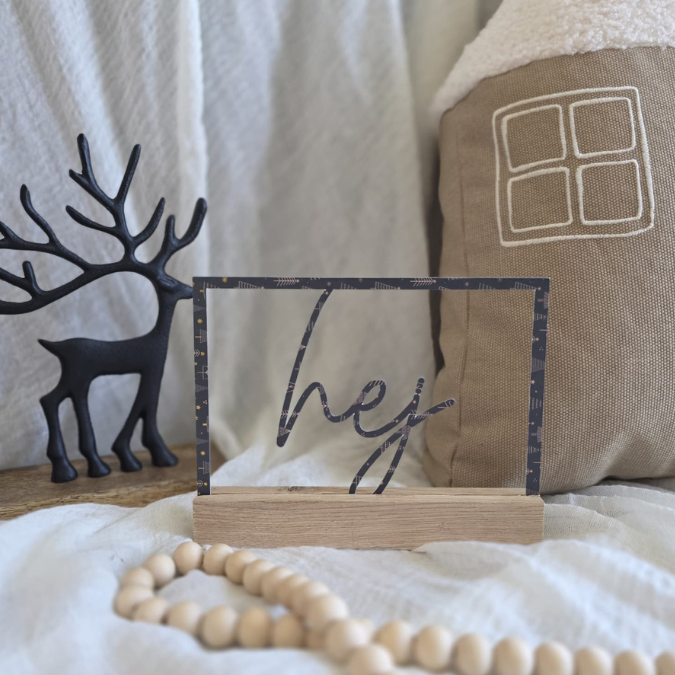 SVG Laser Datei Winter Weihnachten Skandi Scandi Rahmen für Klötzchen Klötzchenrahmen Skandinavian living Scandihome Reh Hej God Jul – Bild 18