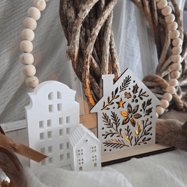 SVG Laser Winter Datei Lichthaus Haus für Transparentpapier Leuchthaus Lichterkette Lichtdatei Leuchtdatei Laserdatei SVG Datei Weihnachten – Bild 5