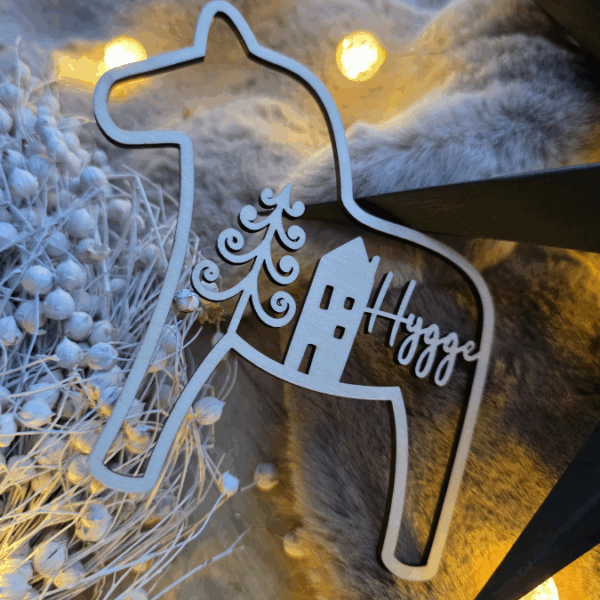 SVG Laser Datei 3er Set Dala Kränze Winter Weihnachten Skandi Scandi Dalapferd Skandinavian living Scandihome Reh Hej God Jul Dala Pferde – Bild 9