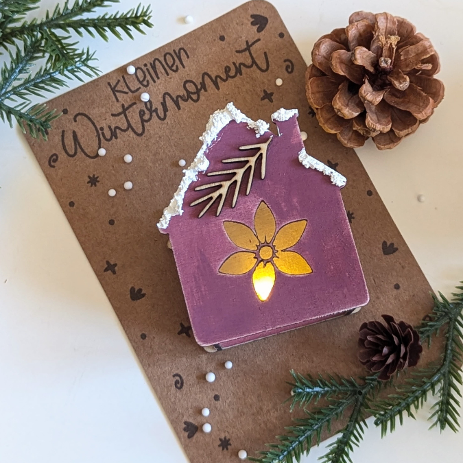 PRINT DRUCKVORLAGE PDF Verpackung Kleinigkeiten Geschenkkarte 2 Designs Winterzauber Wintermoment Weihnachten in der Tüte Printable Inlay – Bild 3