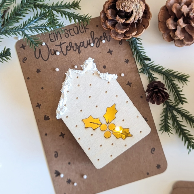 PRINT DRUCKVORLAGE PDF Verpackung Kleinigkeiten Geschenkkarte 2 Designs Winterzauber Wintermoment Weihnachten in der Tüte Printable Inlay – Bild 5