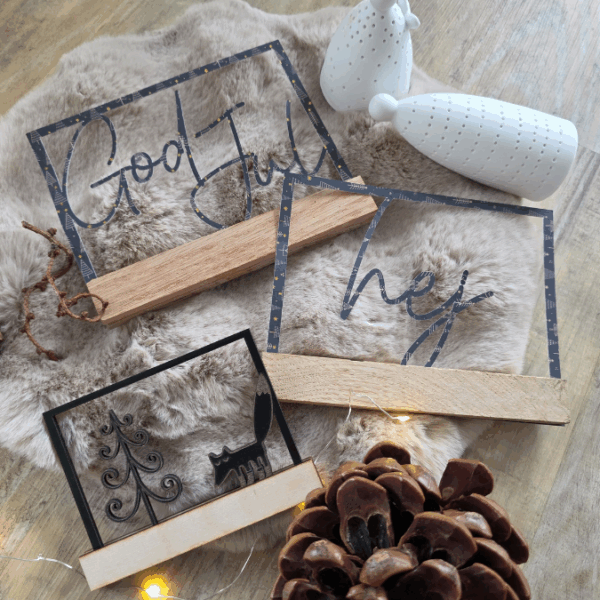 SVG Laser Datei Winter Weihnachten Skandi Scandi Rahmen für Klötzchen Klötzchenrahmen Skandinavian living Scandihome Reh Hej God Jul – Bild 14