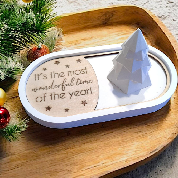 SVG Laserdatei 6 Designs Einleger ovales Dekotablett Dekoteller Weihnachten Geschenkidee Raysin Keraflott Winter SVG Datei – Bild 15