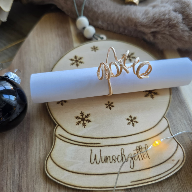 Weihnachten Winter 7 Designs Wunschzettel Christkind Weihnachtsmann Advent Weihnachtswünsche Kinder Laserdatei – Bild 7