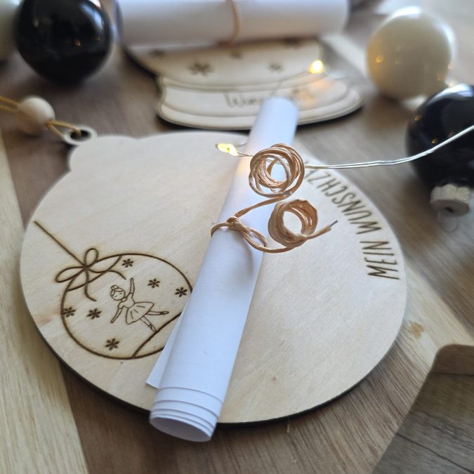 Weihnachten Winter 7 Designs Wunschzettel Christkind Weihnachtsmann Advent Weihnachtswünsche Kinder Laserdatei – Bild 8