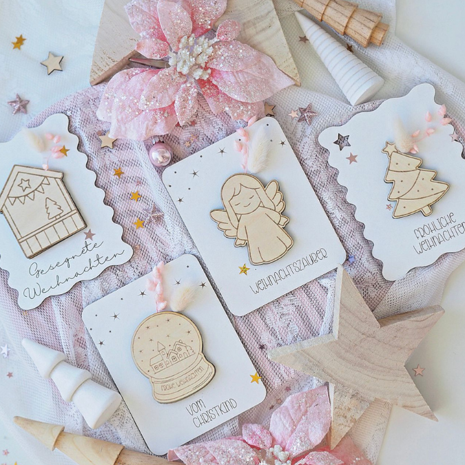 SVG Datei Verschiedene Designs Laserdatei Karten für Gutscheine Geld Blumen Weihnachten Nikolaus Christkind Geldgeschenk Verpackung Geld – Bild 17