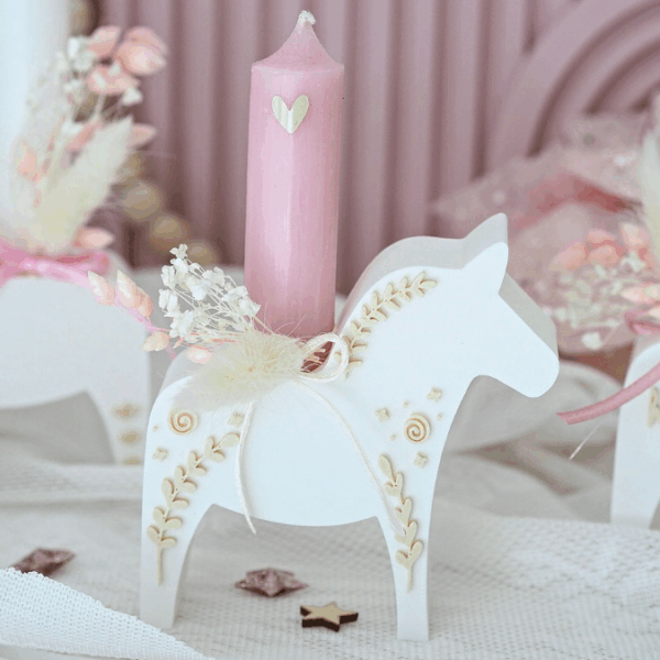 STL 3D Druck Datei 3er Set Dalapferde Dala für Reagenzglas Blumen Kerzen oder Geld Dalas Geschenkidee Skandi Christmas Hej Skandi Deko Pferd – Bild 4