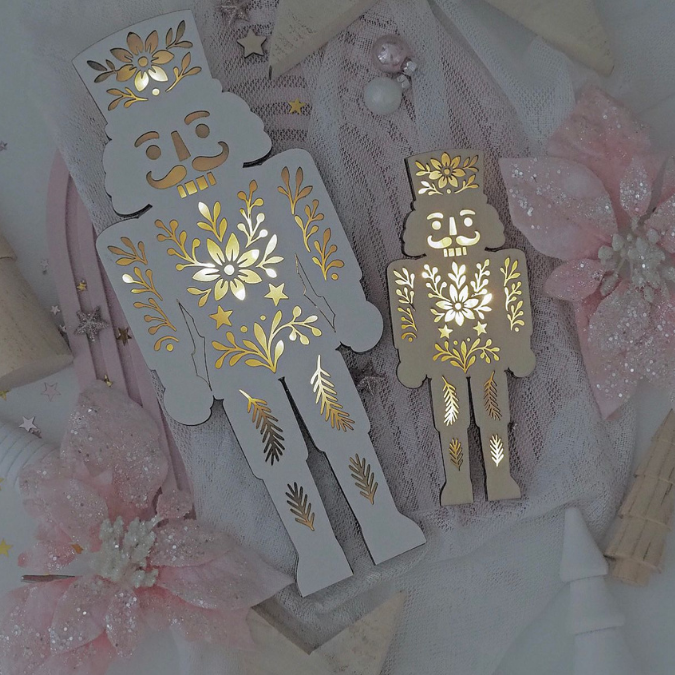 SVG Laser Datei Nussknacker Lichtnussknacker für Transparentpapier Lichterkette Lichtdatei Leuchtdatei Laserdatei SVG Datei Russisch skandi – Bild 8